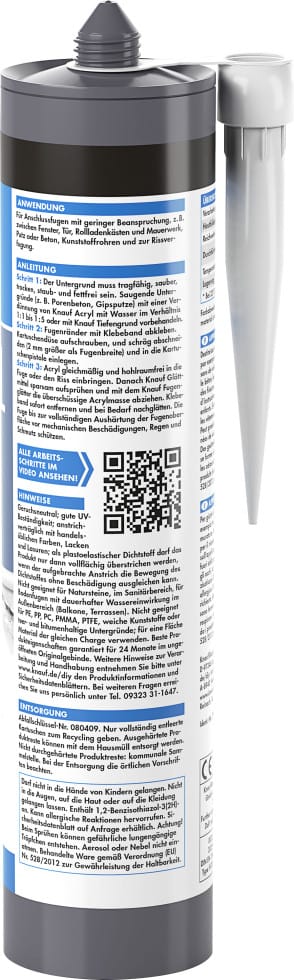 Knauf Acryl schwarz 300 ml Acryl