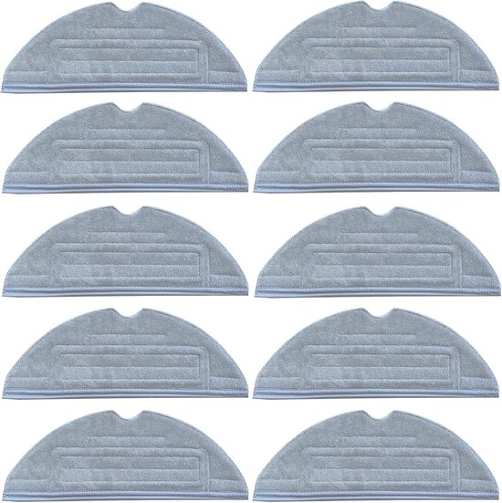 Staubsaugerzubehör: Hauptbürste, Filter, Seitenbürste, Wischmopp, Grau, 10-teiliges Set