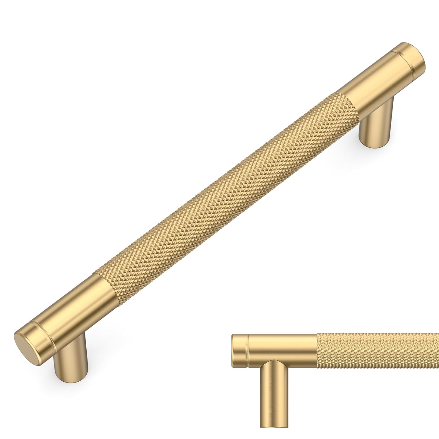 10-teiliges Set Champagnergoldener Küchenschrankgriffe, 128 Mm Möbelgriffe Mit Schrauben, Geeignet Für Tische, Schubladen, Schränke Und Kleiderschränke