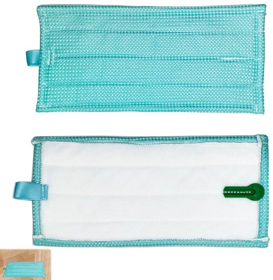 2er-pack Blaue, Wiederverwendbare, Waschbare Mikrofaser-reinigungstücher Für Staubsauger, Kompatibel Mit Vorwerk Kobold Sp7, Sp600 Und Spb100