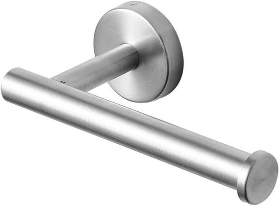 Toilettenpapierhalter, 16 Cm, Gebohrt, Edelstahl, Gebürstetes Silber, Matt, Toilettenpapierhalter Ohne Deckel, Für Badezimmer