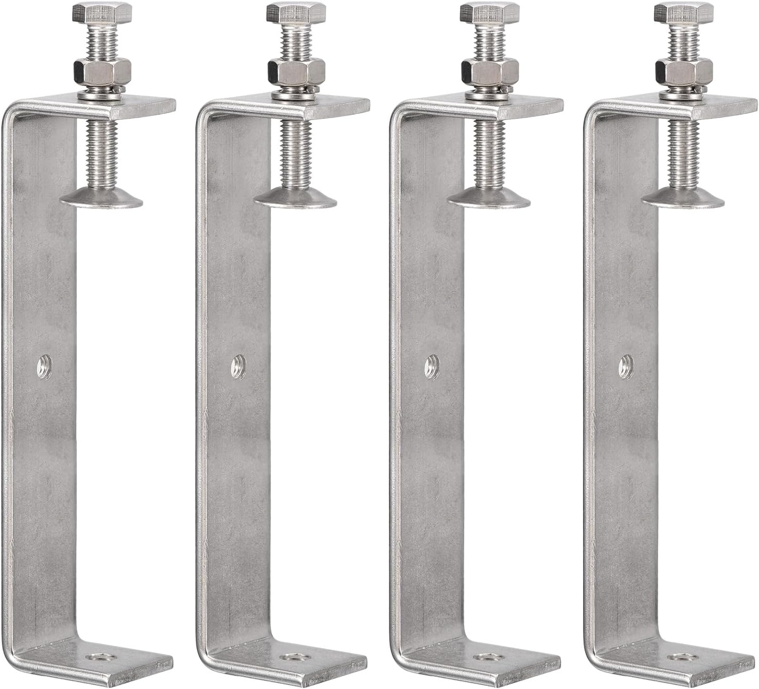 C-klemme Mit 130 Mm/5,12" Stabilem Breitbacken-schraubstock, Für Bau- Und Heimwerkerarbeiten.