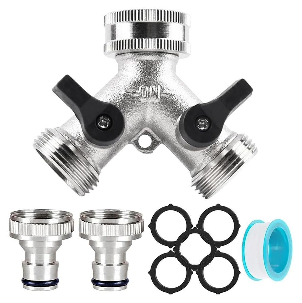 3/4-zoll-zweiwegeverteiler, Wasseranschlussverteiler, Y-förmiger Verteiler-einlassschlauch, Geeignet Für Waschmaschinen, Geschirrspüler, Gartenschlauchverteiler.