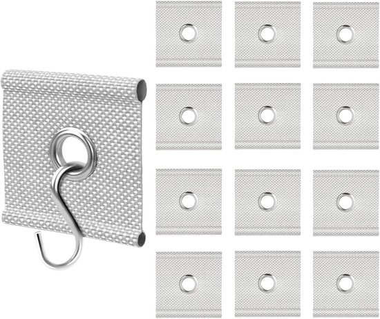 12-teiliges Set Robuster Wohnwagen-markisenhaken Mit S-förmigen Clips