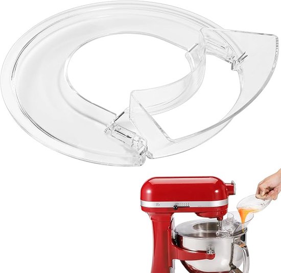Transparenter 10-zoll-spritzschutz Für Kitchenaid 5,5-7l Küchenmaschinen Mit Hebeschüssel, Passend Für Edelstahl-, Glas- Und Keramikschüsseln