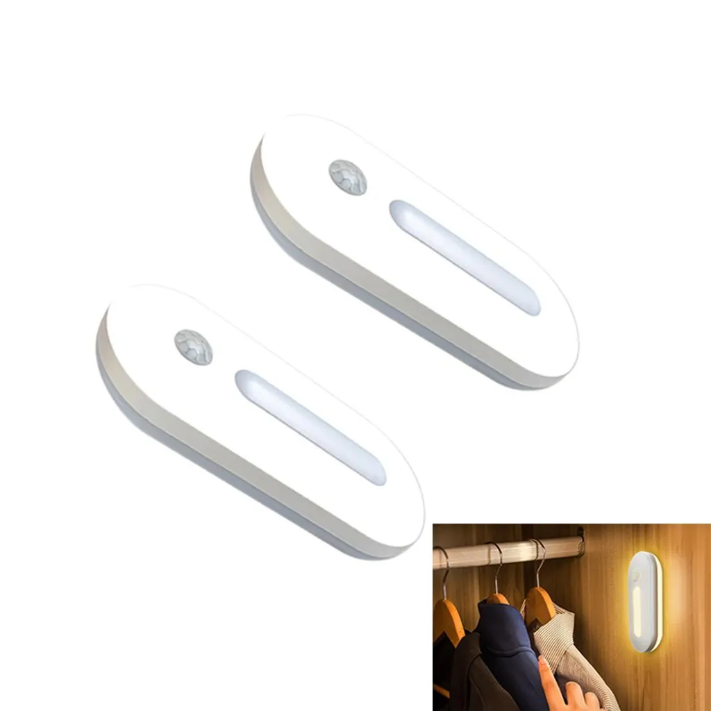 Sensoraktivierte Nachtlichter, 2er-pack, Kabellos, Magnetisch, Usb-ladefunktion, 2,4-ghz-gruppenverbindung, Für Kinderzimmer Und Flure.