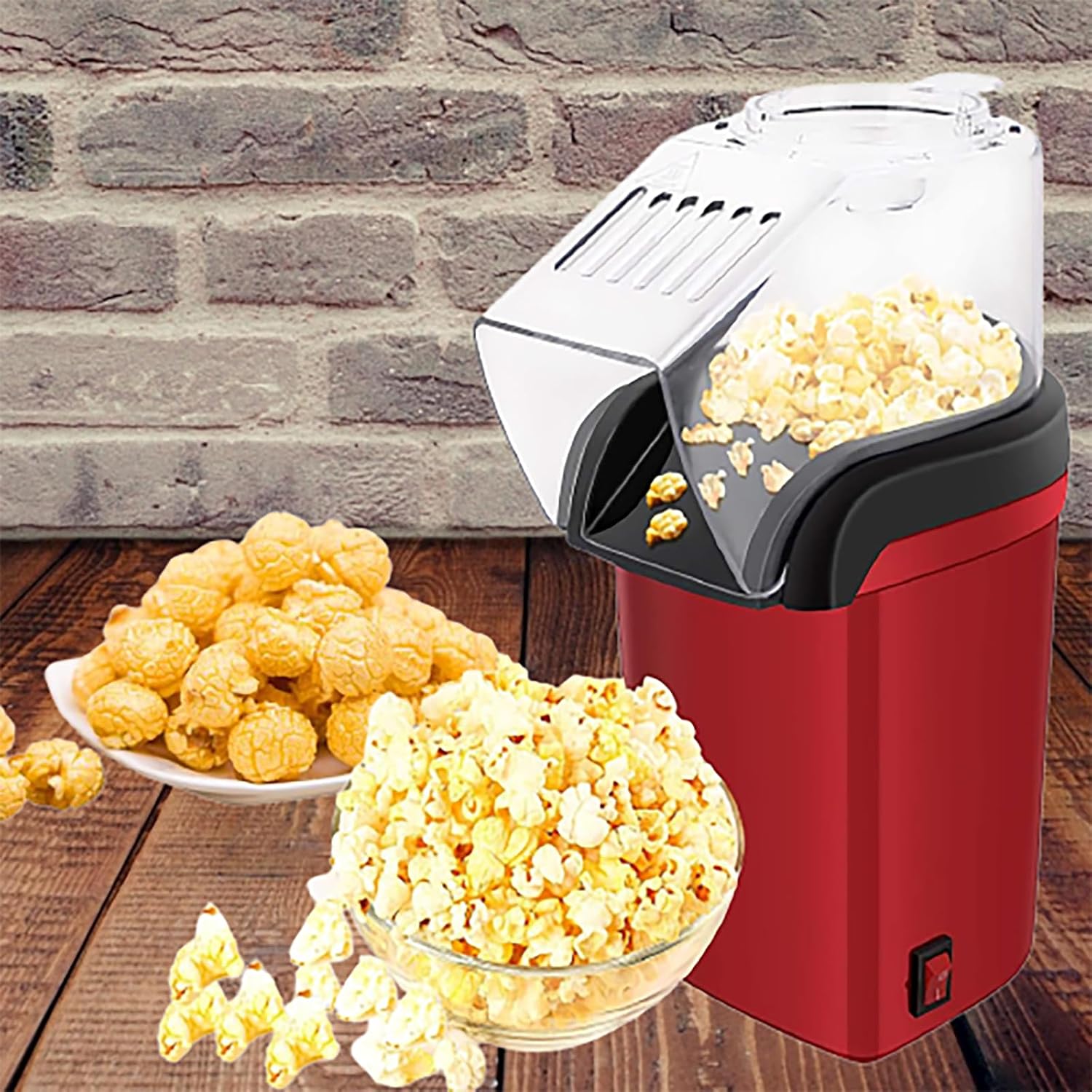 Elektrische Mini-popcornmaschine (ölfrei, Bpa-frei) – 3 Minuten Schnellstart – 350-ml-becher – Intelligente Steuerung – Gesundes Popcorn-geschenkset – 3 Minuten