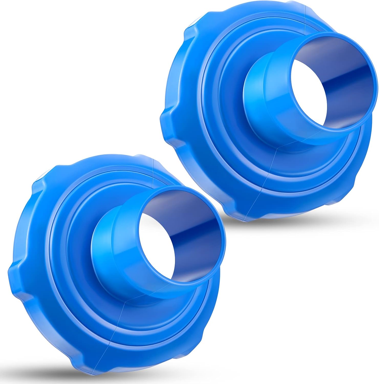 2er-pack Pool-staubsauger-schlauchadapter, Bodenflächen-poolskimmer-staubsauger-schlauchverbinder Für Die Poolwartung (blau)