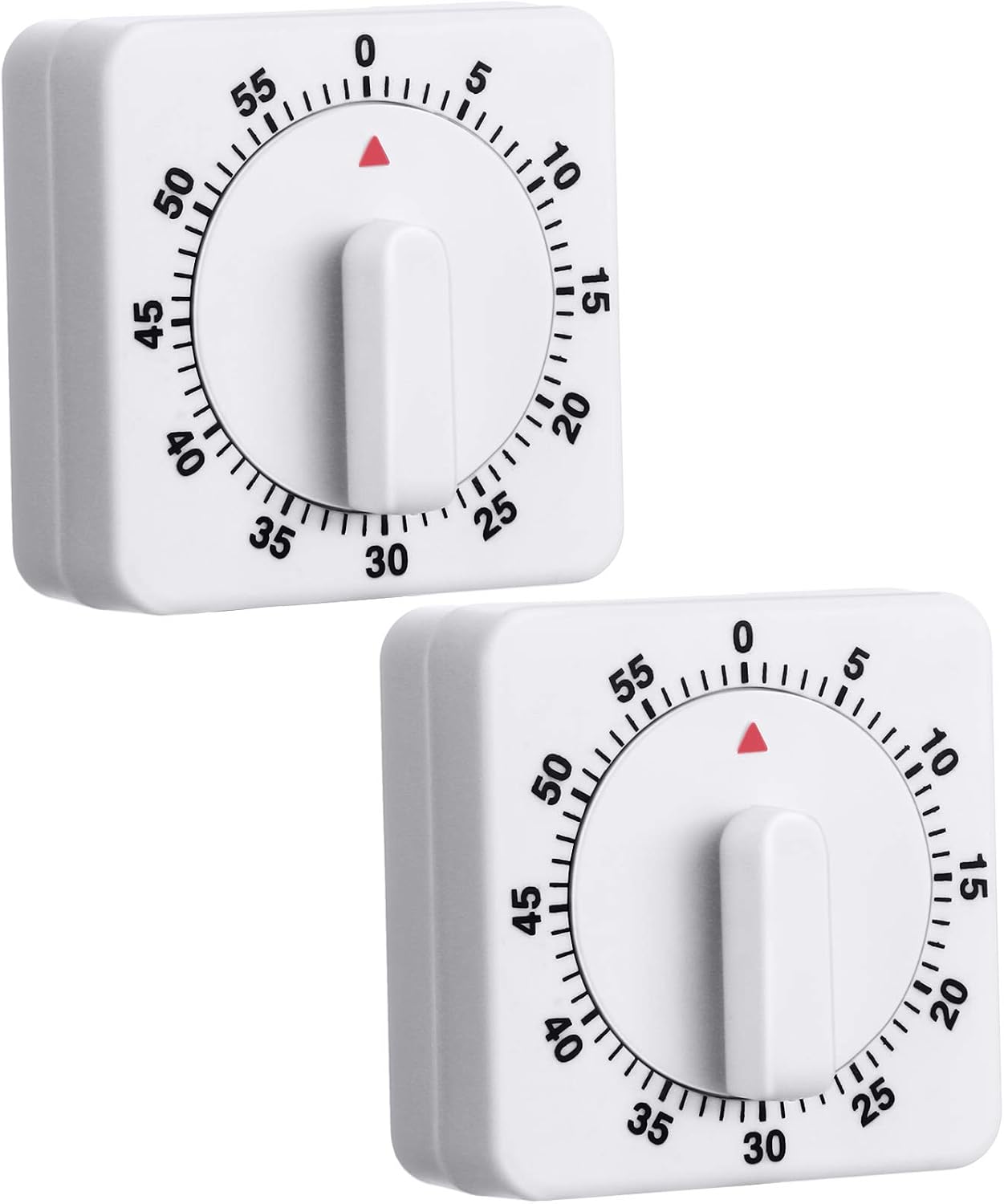 2er-pack Visueller Küchentimer (60 Minuten), Mechanischer Mini-countdown-timer