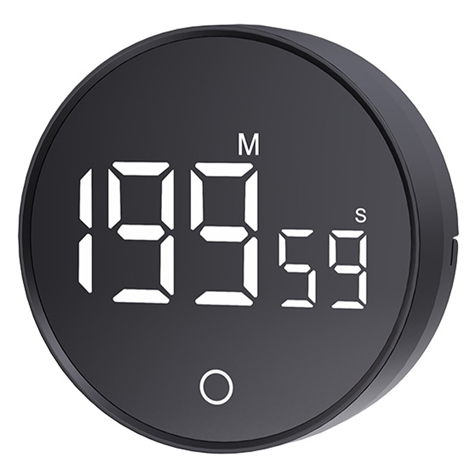 Digitaler Küchentimer, Schwarz, Magnetischer Countdown-timer Mit Großem Led-display, Geeignet Zum Kochen Und Einfach Zu Bedienen Für Ältere Menschen Und Kinder.