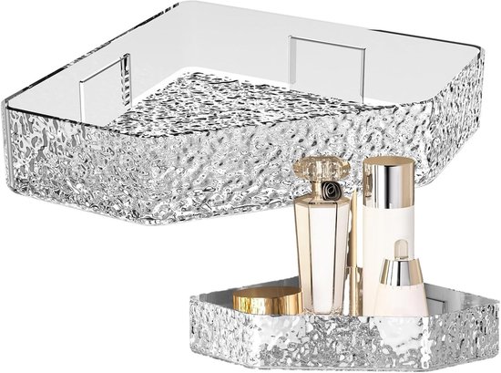Eckregal Fürs Badezimmer — Multifunktionales Wandregal — Sehr Robust — Schneller Wasserablauf — Ideal Für Küchen, Balkone Und Wohnzimmer