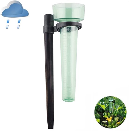 24 Cm Kunststoff-regenmesser Für Die Außenwetterstation (stabform)