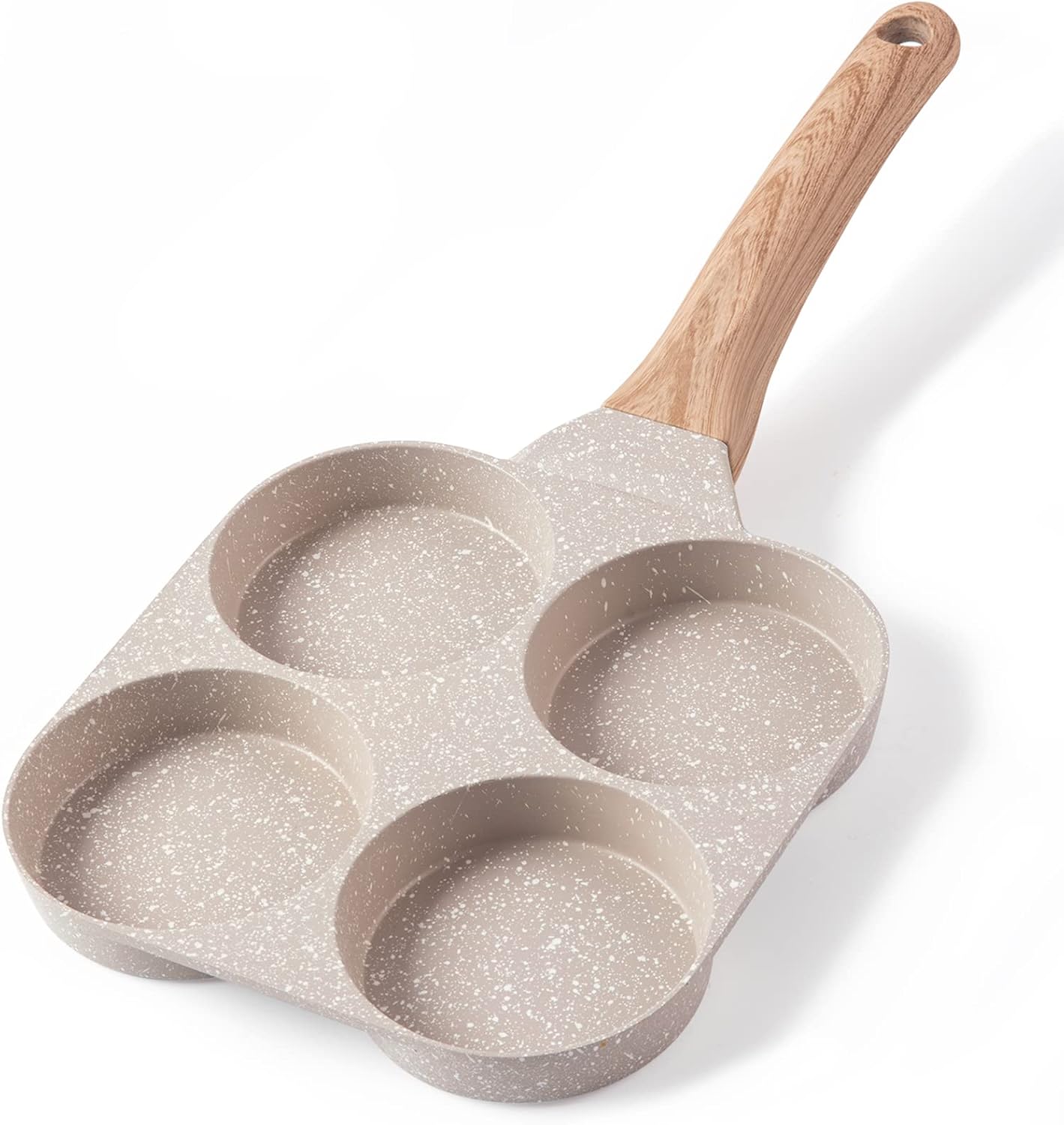 Eierpfanne, 4-tassen-antihaft-granit-eierpfanne - Pfannkuchenpfanne Und Gesunde Eierpfanne Für Gasherd Und Induktionskochfeld