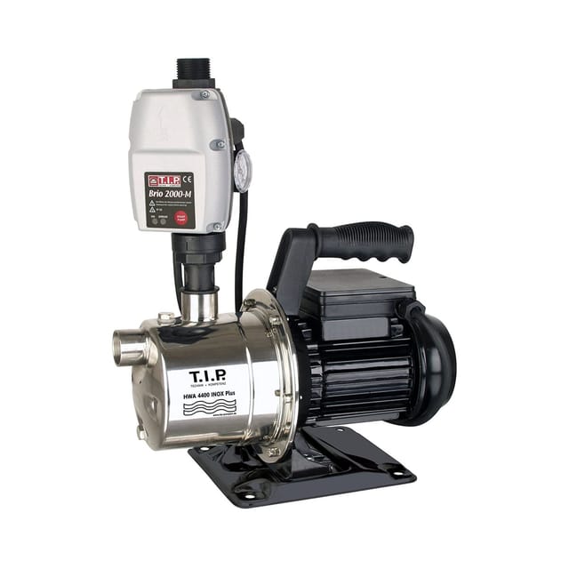 Hwa 4400 inox Plus Hauswasserautomat - 4.250 L/Std. - 900W - Förderhöhe 44m - Inox - Automatische Ein- / Ausschaltung - Gartenpumpe - T.i.p.
