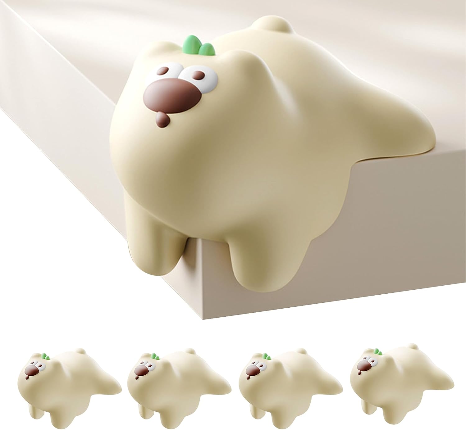 Eckenschoner – 4er-pack – Weiche Kantenschoner – Selbstklebende Möbeleckenschoner – Kantenschoner – Baby – 4er-pack