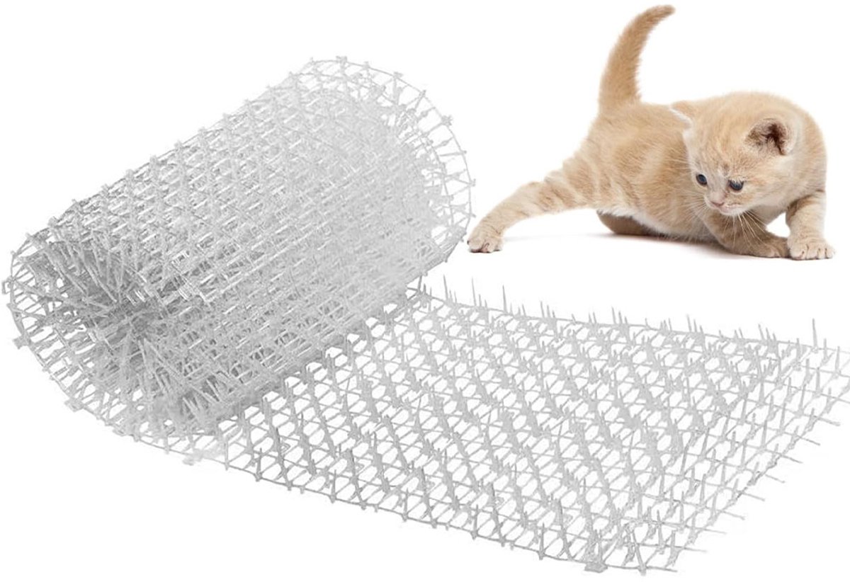 Katzenabweisende Rolle, Katzensicheres Netz, Haustierabweisendes Balkondach-isoliernetz 200 Cm X 30 Cm (weiß)