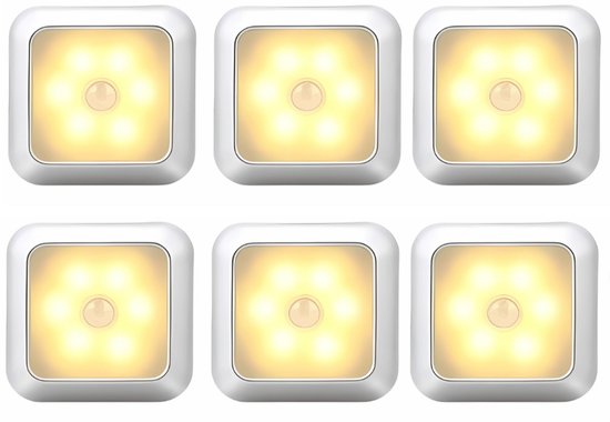 Led-lampe Mit Bewegungsmelder – Warmweiß – Batteriebetrieben – Nachtlicht – Kabelloser Sensor – Schrankbeleuchtung – Treppenbeleuchtung