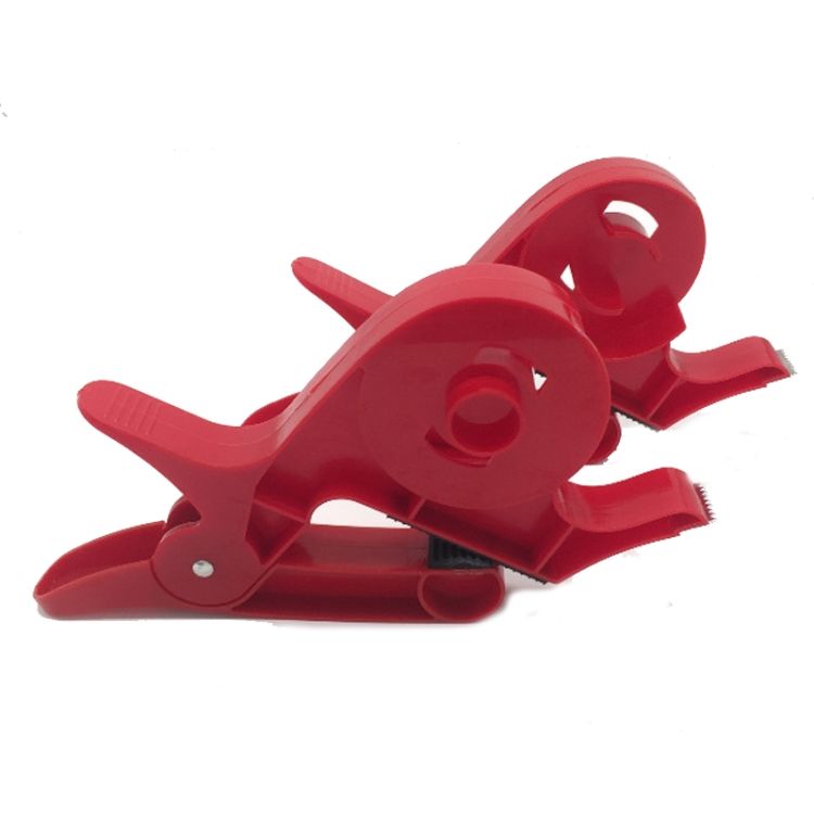 2er-pack Rotes Geschenkpapier-schneide- Und Klebebandabroller-clip-set, Werkzeugset Zum Schneiden Von Weihnachtsgeschenkpapierrollen
