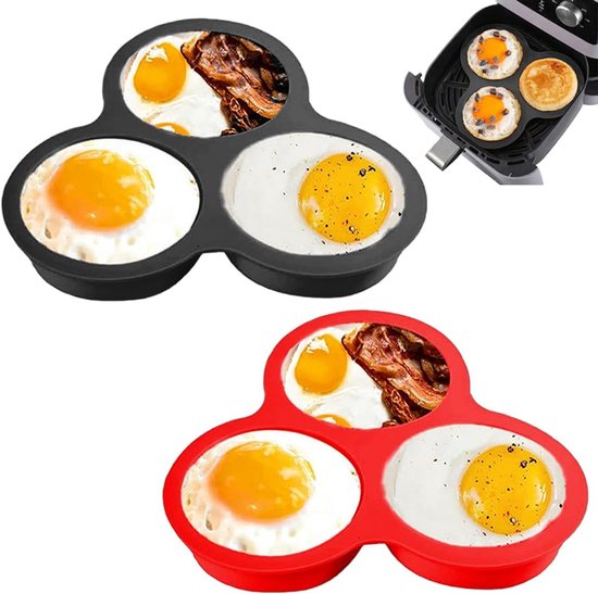 2 Runde Silikon-backformen Für Heißluftfritteusen, Antihaftbeschichtete, Wiederverwendbare Kuchenformen Für Cupcakes, Muffins, Eier, Pfannkuchen Und Toast.