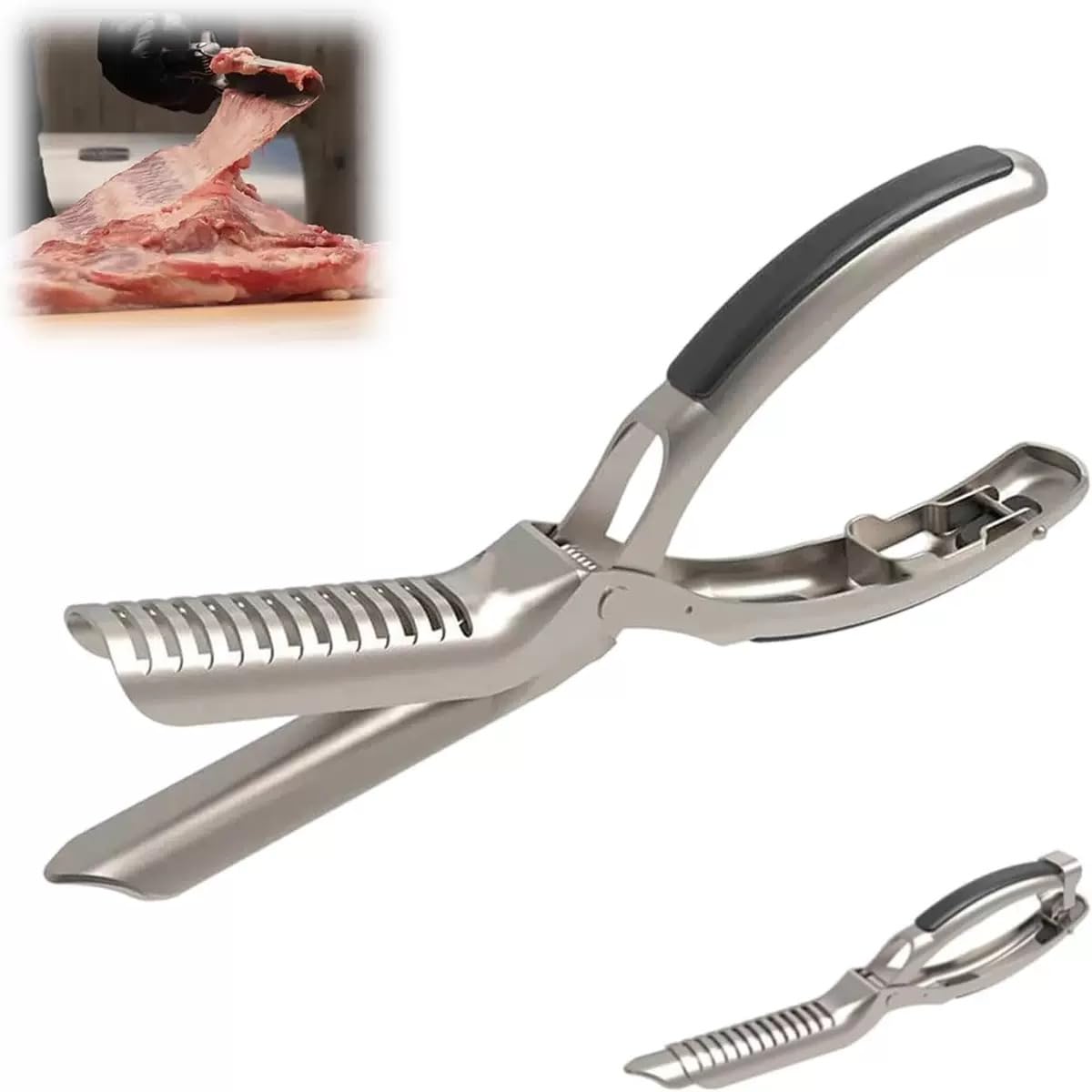 Rippchenentferner Aus Edelstahl – Ergonomisches Bbq-rippchenschälwerkzeug Für Die Einfache Rippchenzubereitung – Entfernt Die Rippenmembran Und Dient Zur Rippchenvorbereitung