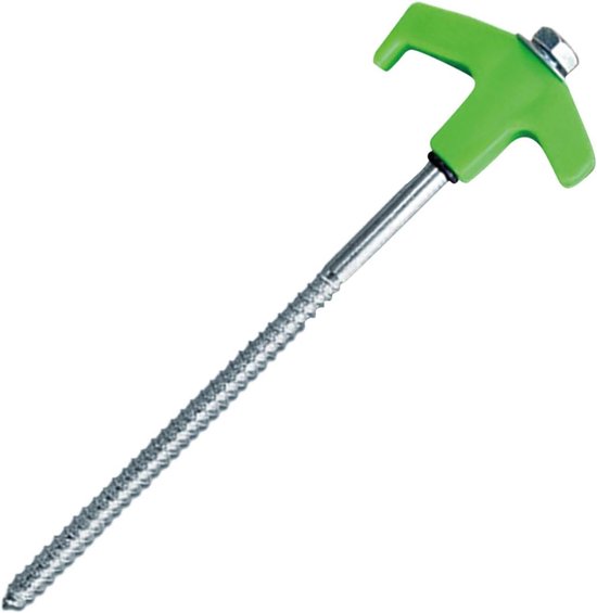 Schraubheringe Für Zelte – Bodenheringe – Zeltaufbau – Leuchtend – 20 Cm – Grün