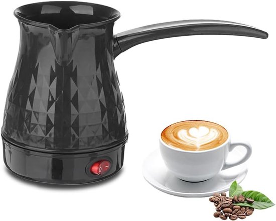 Elektrische Türkische Kaffeemaschine (600 Ml) – Edelstahl & Abs – Abnehmbarer, Hitzebeständiger Griff – Für Kaffee, Tee Und Milch