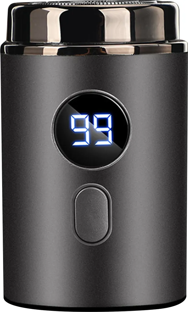 Mini-elektrorasierer, Wiederaufladbar, Vollständig Abwaschbar, Tragbarer Reiserasierer Für Herren, Usb-c-ladeanschluss, Grau.