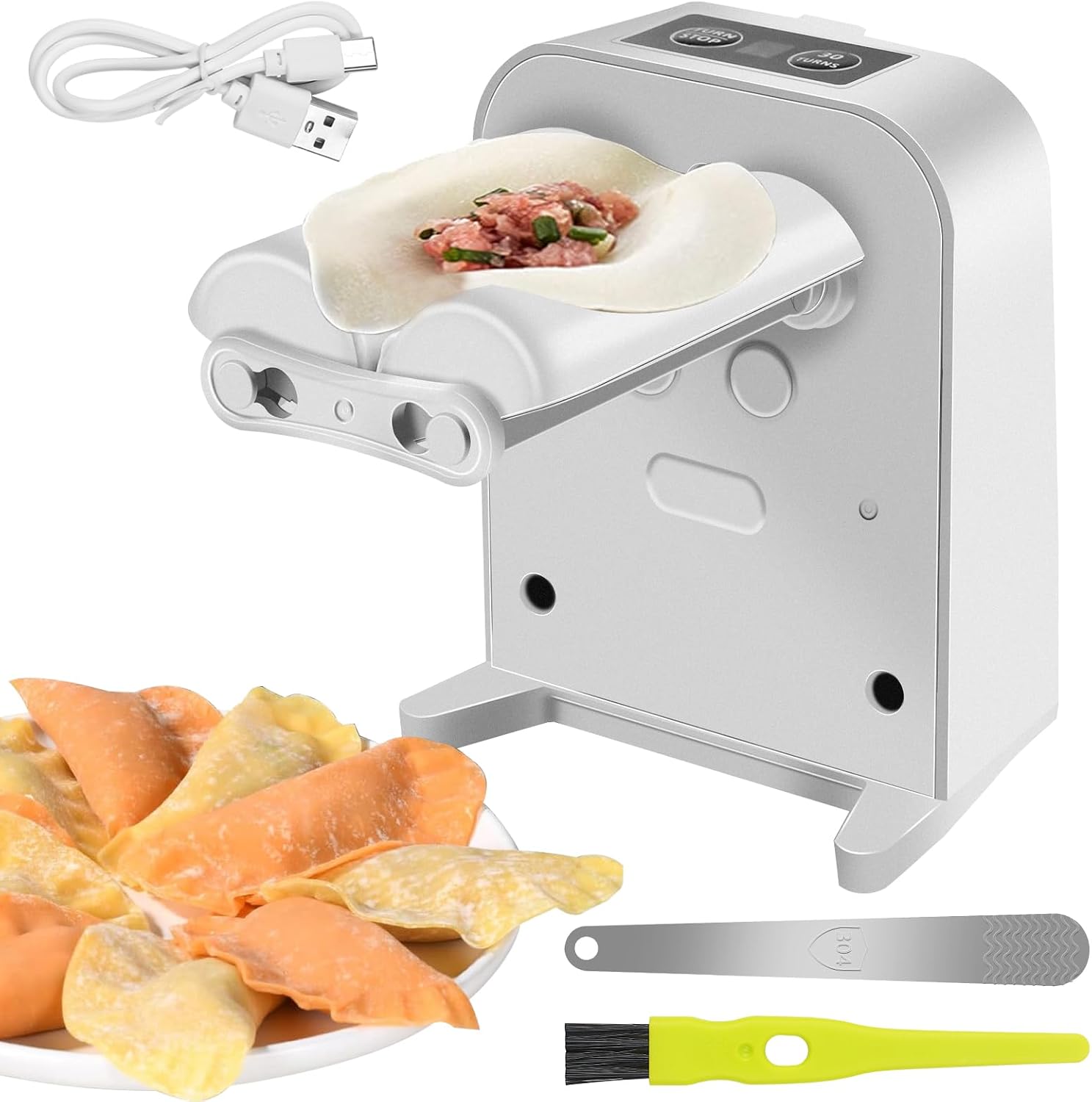 Automatische Teigtaschenmaschine, Elektrischer Teigbeuteler, Teigtaschenformer, Ravioli-former, Küchenzubehör, Schnell-teigtaschengerät