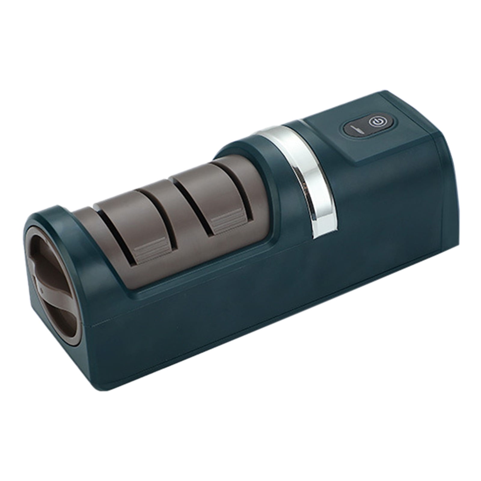 Elektrischer Messerschärfer In Dunkelgrün Für Die Küche, Usb-wiederaufladbar, Automatischer Schärfer, Hochleistungs-hochgeschwindigkeitsschärfer Für Stumpfe Messer, 7 Zoll.