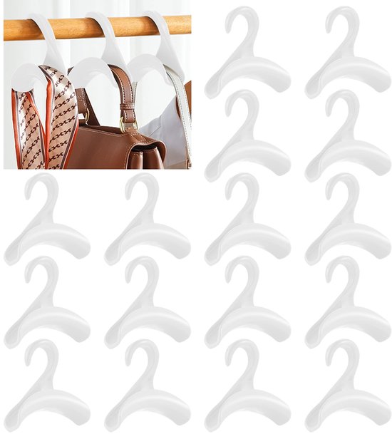 Haken - Handtaschenhakenschrank, 16 Haken, Zum Aufhängen Von Taschen, Rucksäcken, Schultaschen, Schals, Gürteln Und Krawatten Geeignet.