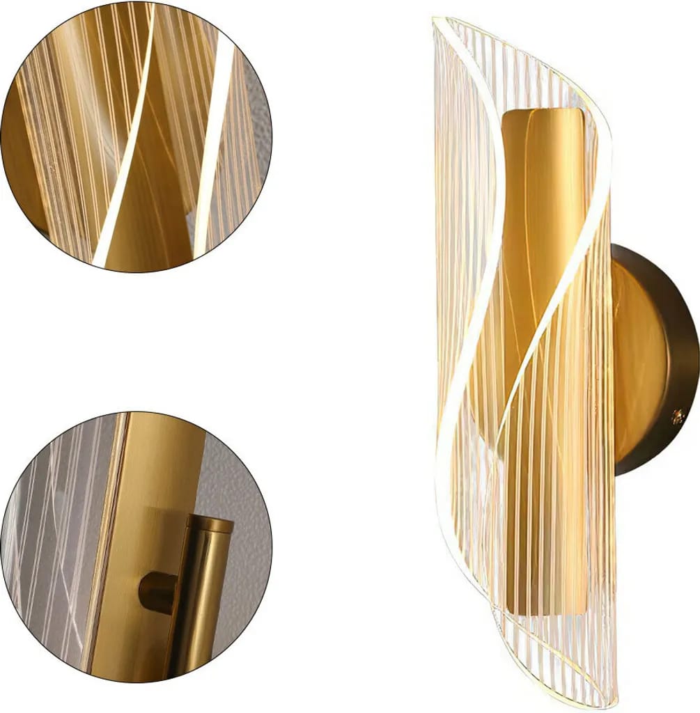 Led-wandleuchte, 10 W, Acryl-led-innenwandleuchte, Modernes Design, 29 X 10 X 10 Cm