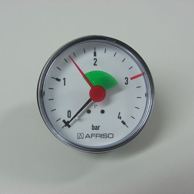 Manometer 3/8, hinten Heizungsinstallation - Sanicomfort