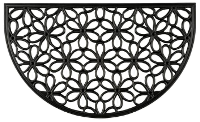 Weitere - Fußmatte Nabucco schwarz, 45 x 75 cm halbrund Schuhabstreifer & Fussmatten