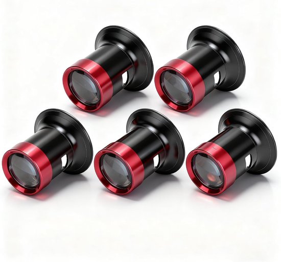 5-teiliges Tragbares Schmucklupen-set – Manuelle Lupe – 3x/5x/10x/15x/20x – Optische Linsen – Geeignet Für Schmuck, Münzen, Textilien Und Schaltkreise