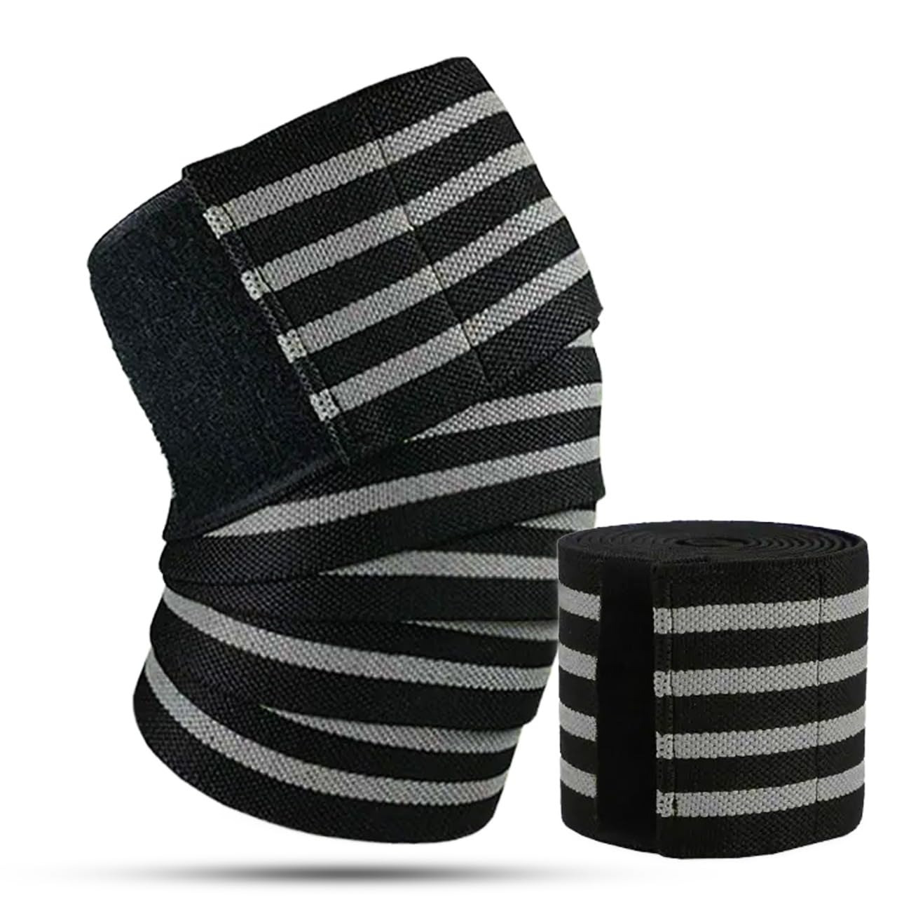 Zweierpackung Unisex-knieorthesen – Multifunktionale Unterstützung Für Gewichtheben, Sport, Gelenkkomfort Und Leistungssteigerung (grau).