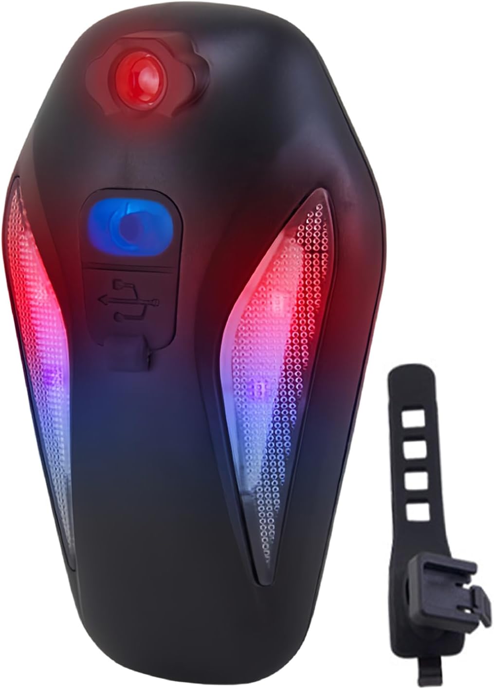 Led-fahrradrücklicht Mit Projektor, Einstellbarem Modus, Wasserdicht, Wiederaufladbar, Für Outdoor-nachtfahrten Auf Rennrad Und Mountainbike
