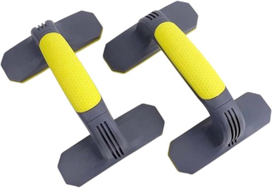Liegestützgriff Abnehmbar Und Tragbar – Rutschfeste Basis Und Ergonomische Griffe, Ideal Für Das Training Zu Hause – Gelb