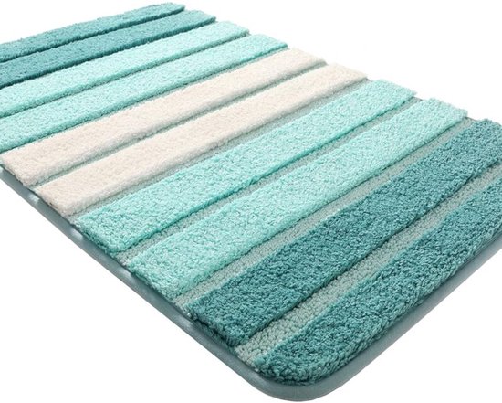 Mikrofaser-badematte – Extrem Saugfähig – Schnelltrocknend – Rutschfeste Tpr-rückseite – 50 X 80 Cm – Badematte – Duschmatte – Hygro-bodenmatte – Maschinenwaschbar