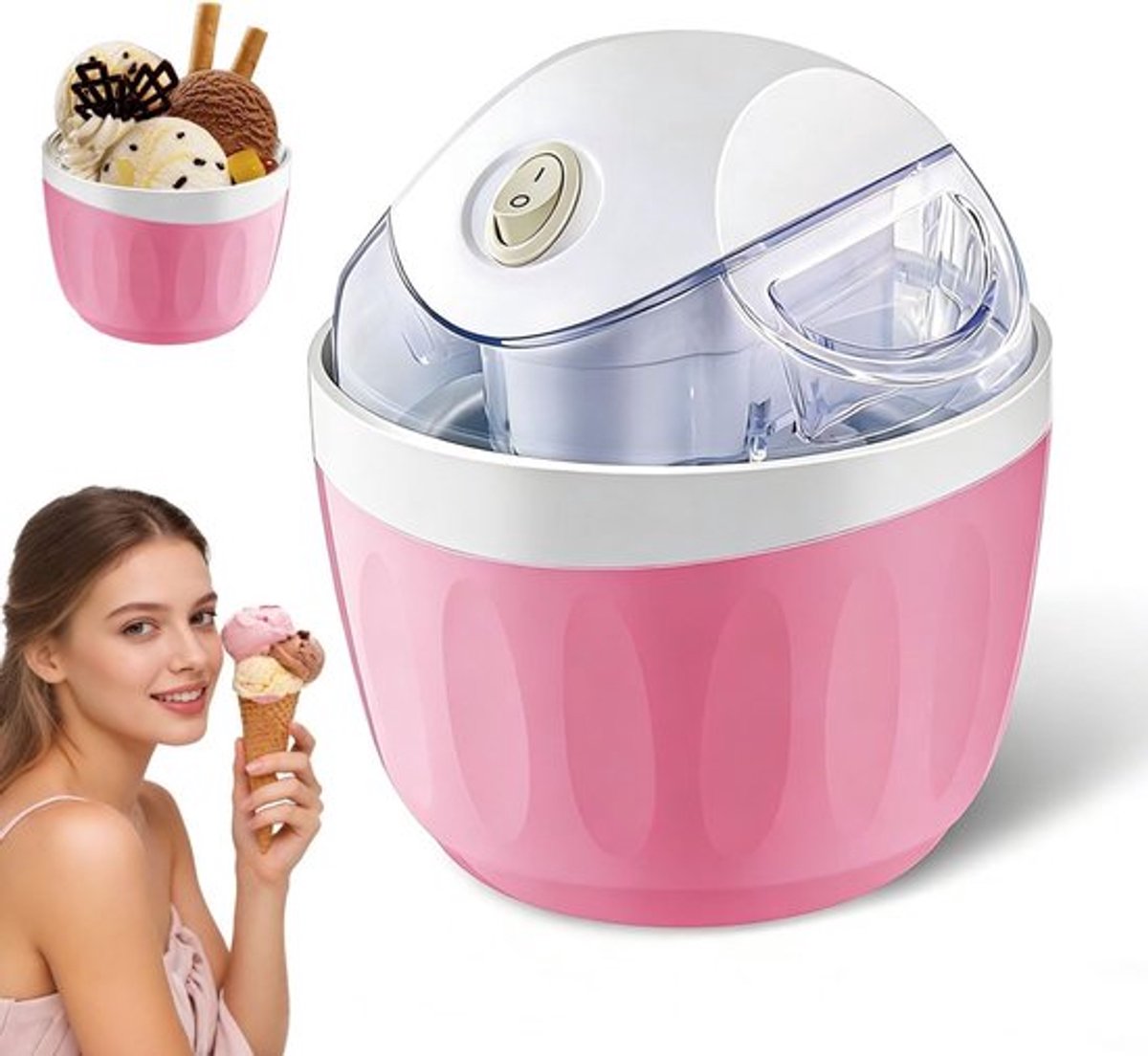 Elektrisch – Hausgemachtes Eis – Mini-eismaschine – Geeignet Für Die Heimische Küche – Kompakt Und Tragbar – Eismaschine
