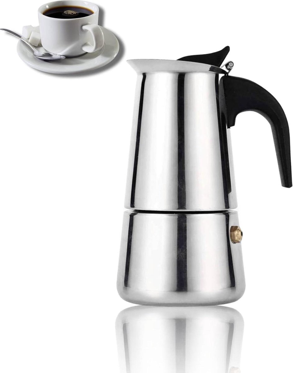 Espressokanne Für Zuhause Und Büro – Edelstahl, Traditionelles Design, 100 Ml Fassungsvermögen