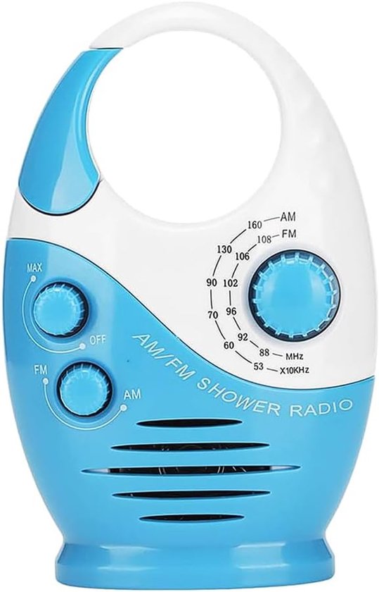 Kabelloses Duschradio – Wasserdichter Lautsprecher – Musik Hören – Dab+ Empfang – 13,8 X 9,5 X 6,2 Cm