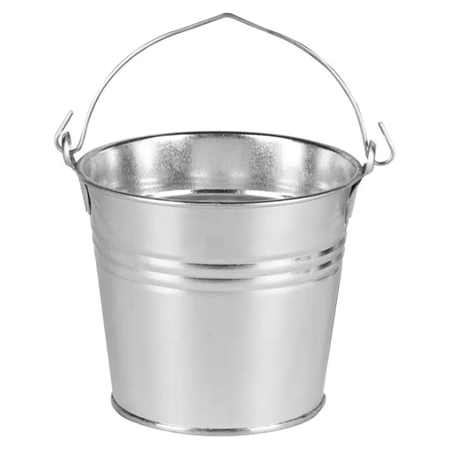 Eimer 1,6 L mit Ösenhenkel Zink Holz- & Metalltöpfe