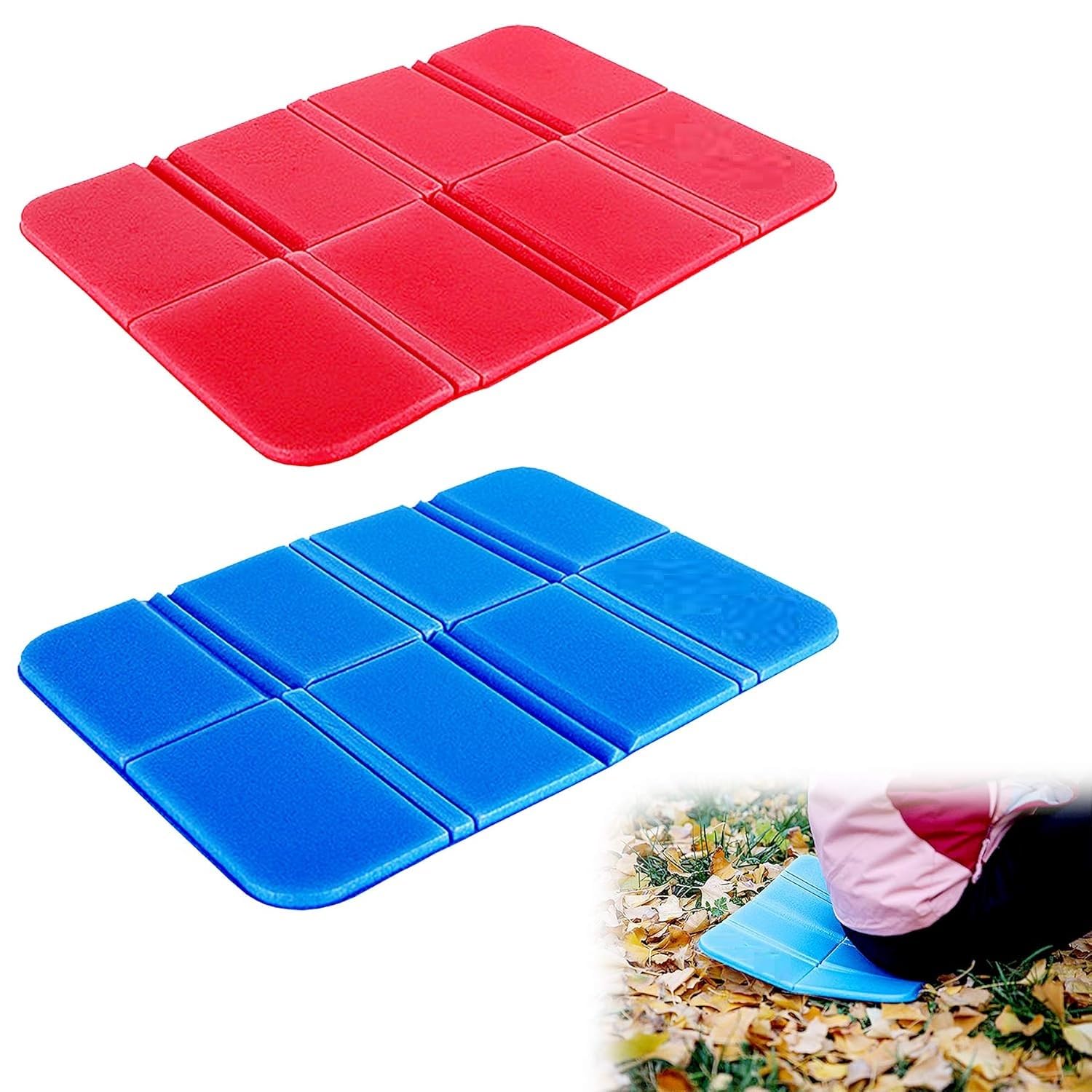Faltbare, Wasserdichte Sitzmatte Für Den Außenbereich (rot & Blau)