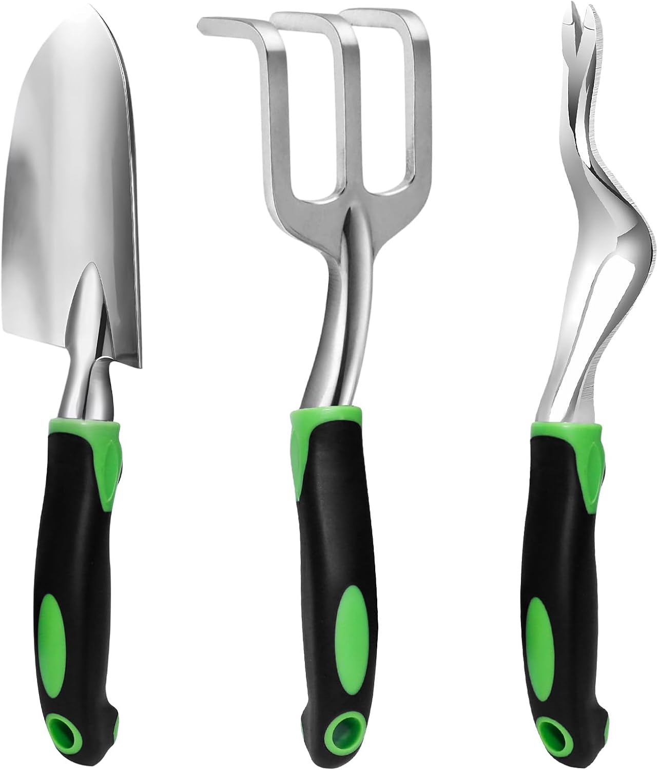 3-teiliges Gartenwerkzeug-set – Rutschfeste Gummigriffe
