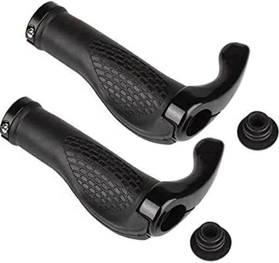 2-teiliger Ergonomischer, Rutschfester Universal-fahrradlenker – Schwarz