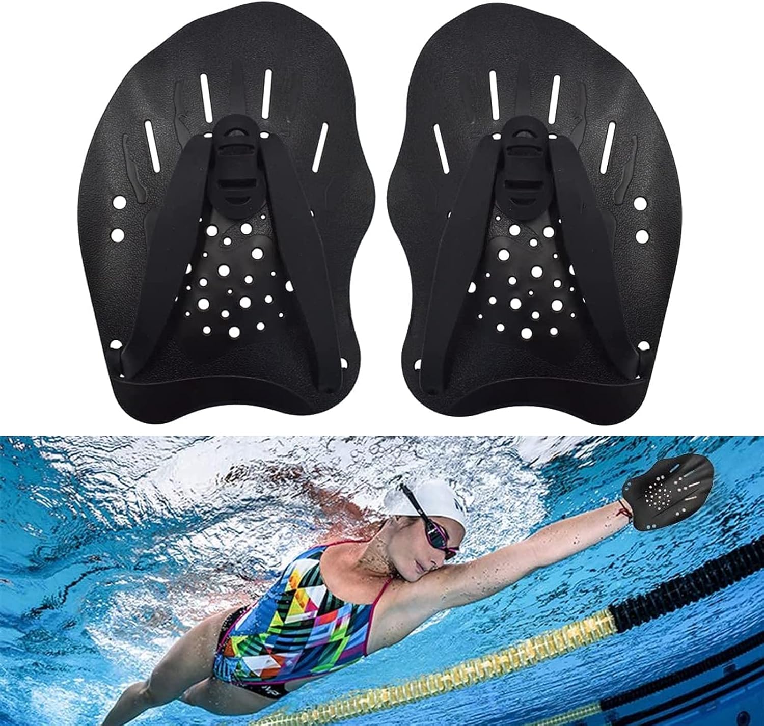 Handpaddel, Professionelle Schwimmschaufel, Tragbar, Robust, Kleine Schaufel, Poolflossen, Trainingszubehör Für Erwachsene, Unisex