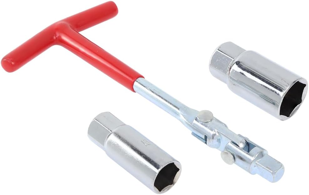 Zündkerzenschlüssel Mit T-griff, 5/8 Zoll (16 Mm) Und 13/16 Zoll (21 Mm), Zündkerzenschlüssel-entriegelungswerkzeug Für Motorräder, Rasenmäher Und Kleine Fahrzeuge.