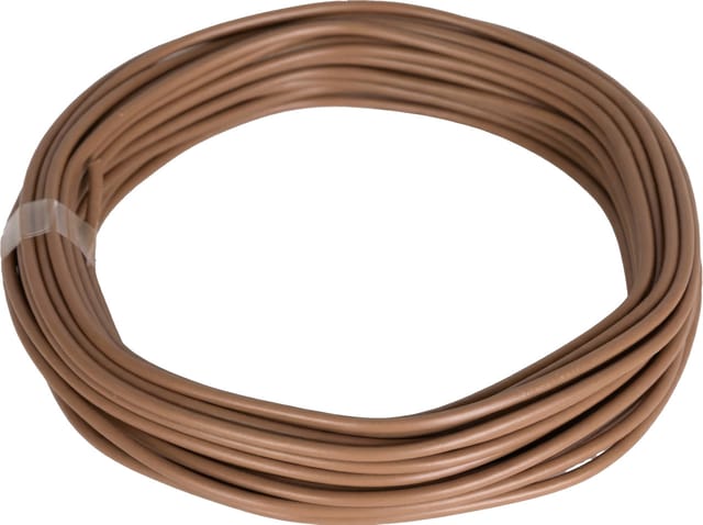 PVC-Aderleitung H07V-U 1,5 - 10 Meter, braun Kabel & Leitungen