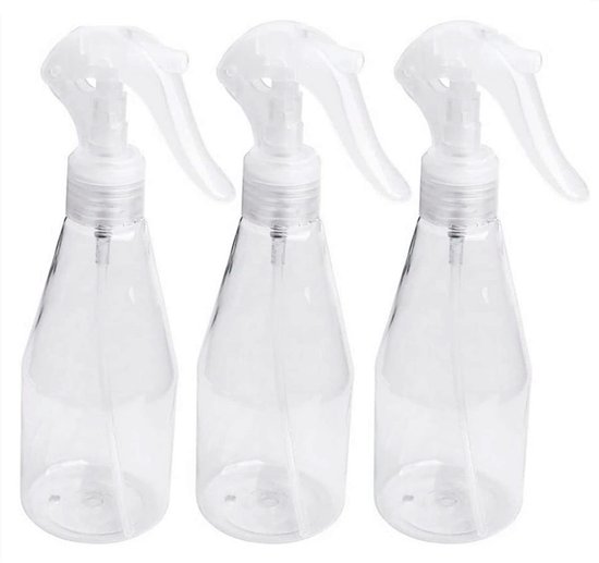 - Sprühflasche 200 Ml - 3er-set - Kunststoff - Feiner Nebel - Für Garten/pflanzen/reinigung - Transparent - Zerstäuber