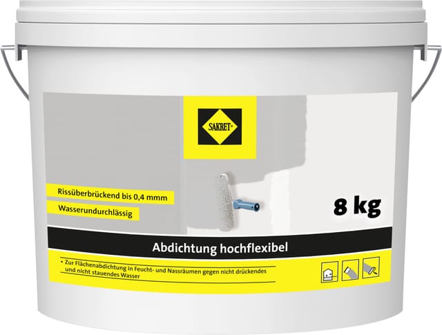 Sakret Abdichtung hochflexibel 8 kg Wandabdichtung